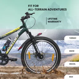 stryder Aerojet 24T Sporty Cycle - Single-Speed, Sleek Design & Strong Build | 24 T (inch) Mountain Cycle image 3