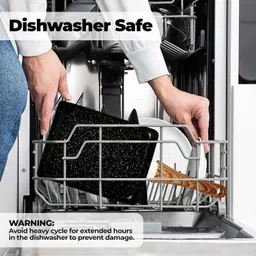 shoppoworld Non-Stick Rectangle Pan with Wood Finish Handle for Omelette & Snacks Stir Fry Pan 39.4 cm diameter with Lid 2.3 L capacity image 5