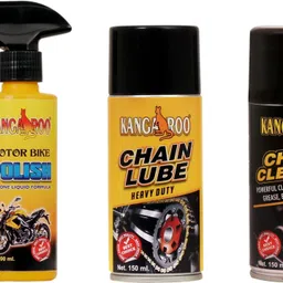 kangaroo MOTORBIKE POLISH, CHAIN LUBRICANT SPRAY & CHAIN CLEANER Combo-picture-14