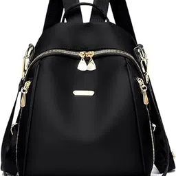 flores Woman Backpack Mini Bag For College University School Office Multipurpose PU Leather Bag For Girls image 1