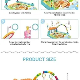 him tax Latest Baby’s Piano Gym Multi-Function ABS High Grade Plastic Piano Baby Gym image 3