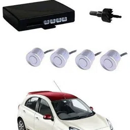 autofetch Universal 4 White Reverse Parking Sensor-AF25A408 Universal 4 White Reverse Parking Sensor-AF25A408 Parking Sensor image 1