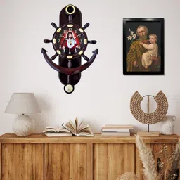 gangaram creation Analog 35 cm X 26 cm Wall Clock image 4