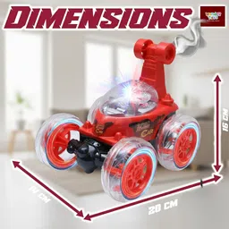 wonder 360° Spin & Stunt Smoke RC Racer–LED Light-Up Remote-Control Car with Music image 3