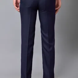 satystyle Men Regular Fit Blue Polycotton Trousers image 2