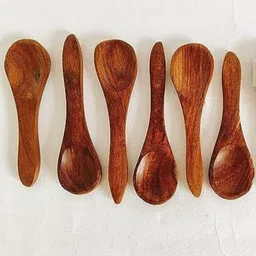 noshy enterprises A1 Non Chemical , No Artificial Polish ,Masala Spoon Kitchen Tool Set (Ladle) Wooden Ice Tea Spoon, Olive Spoon, Soup Spoon, Sugar Spoon, Tea Spoon Set-picture-30