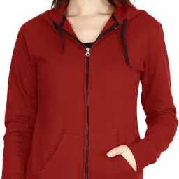 fleximaa Women Full Sleeve Solid Hooded Sweatshirt-picture-22