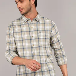 wrogn Men Slim Fit Checkered Casual Shirt-picture-28