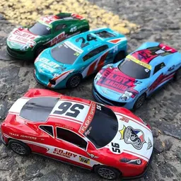 waaome ® (3/PCS) Mini Metal Body Car Pull Back Gair Racing Car Set Multicolor (B19) image 2