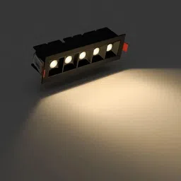 hybrix LED Ceiling Square Laser Linear Spot Light (10Watt) Rose Gold, Natural White, 3 Spot Light Ceiling Lamp image 3
