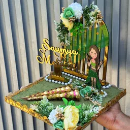 creative horizon Wood, Plastic Decorative Platter image 2