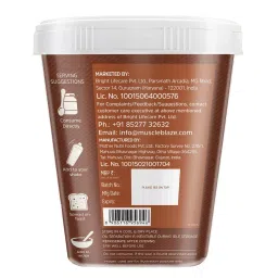 muscleblaze mb MuscleBlaze Protein Peanut Butter Creamy 1kg | 27g Protein | Dark Chocolate Flavour | Weight Management image 4