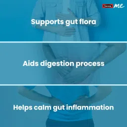 SwisseMe Probiotics + Prebiotic Gummies With 1.5 Billion Cfu Per Serving, Contains Naturally Occuring Sugar, Fridge Free Probiotic, Orange Flavour - 30 Gummies. image 3