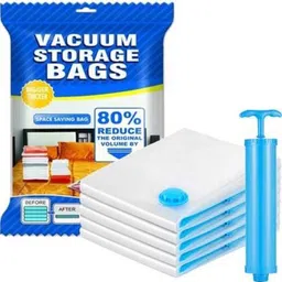 Vacuum Space Saver Clothes Organizer, Zip Lock Bags with pump Vacuum Bags Travel Storage Vacuum Bags-image-99