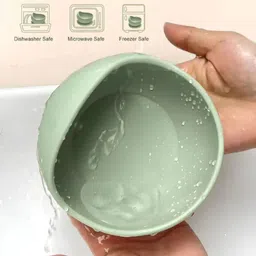 babblin Baby Feeding Set | 1 Bowl + 1 Spoon | BPA-Free Silicone | Suction Base - 100% Food-Grade Silicone image 4