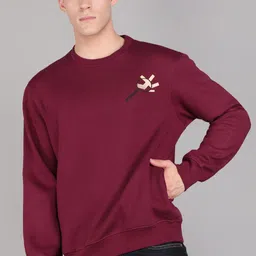 wrogn Men Full Sleeve Solid Sweatshirt-picture-11