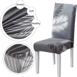 floric Polyester Geometric 1 Seater Chair Cover image 2