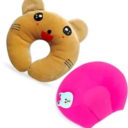 babedesk Cotton, Mustard Seeds Animals Baby Pillow Pack of 2 image 2