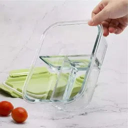 babalifinch 3 Partition/Compartment Lunch Box/Preservation Box for Kitchen or Outdoor 3 Containers Lunch Box-picture-26