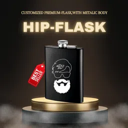k k crosi KK CROSI Hip Flask in a matt black finish made with stainless steel stainless steel Hip Flask-picture-10