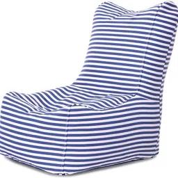 style homez Large CANVAS CLASSIC CHAIR, Cotton Stripes Printed Bean Bag Chair With Bean Filling-picture-28