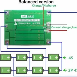sg flash 4S 40A 14.8V 16.8V 18650 Charger Li-ion Lithium Battery Protection Board PCB BMS Electronic Components Electronic Hobby Kit image 2