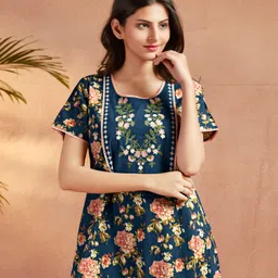 nihsamah Women Nighty image 5