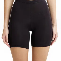 hgs Pack of 2 Solid Women Black, Beige Cycling Shorts image 3