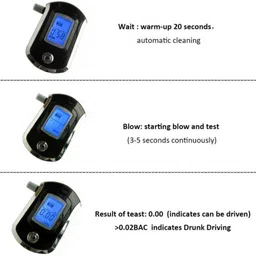 divinext Breath Analyzer Alcohol Tester AT-6000 Digital Breathalyzer Alcohol Breath Tester Analytical Scale image 5