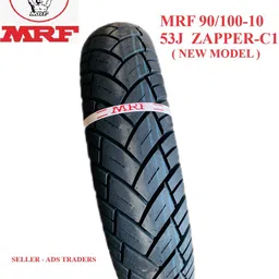 mrf 90/100-10 53J ZAPPER-C1 (New Model) 90/100-10 Front & Rear Two Wheeler Tyre-picture-25