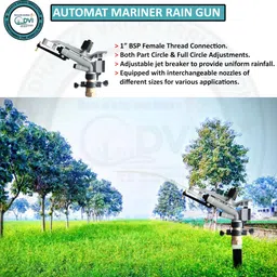 dvi automat Harit HT30G 1inch Seagull rain gun used for irrigation in agriculture, 0 L Tank Sprayer image 3