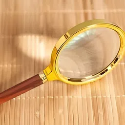 clearo Golden 80mm 4X Handheld Magnifier – High-Power Study Lens for Kids & Students 4X Hand-held Magnifying High Power image 4