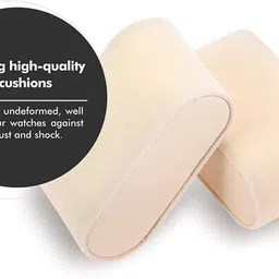 handcuffs 12 Slots Watch Display Box Leather Watches Organizer Case Watch Box image 2