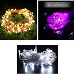 36 LEDs 13 m Multicolor Steady Strip Rice Lights-image-60