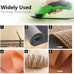 tomahawk SCR-4430 Electric Cloth Cutting Scissors - Cordless Fabric Cutter Machine Scissors image 5