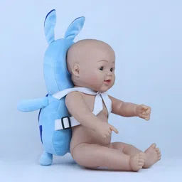 sbts Combo of Baby Infants Head,Back Protector & Safety Helmet with Straps (Set of 2) image 2