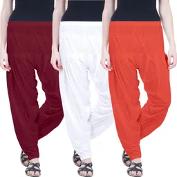 colorfly Viscose Rayon Solid Patiala image 1