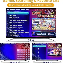 Timkolas 2.4g Wireless TV Video Game Console 4K HD Output with 23 Emulators_A Game Of The Year Edition with Game and Expansion Pack image 5