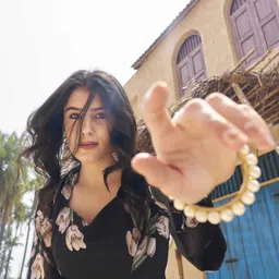 odd by chansi trendz Floral Print Georgette Stitched Flared/A-line Gown image 4