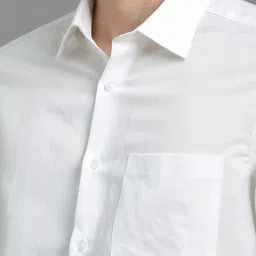 louis philippe Men Regular Fit Solid Formal Shirt image 5