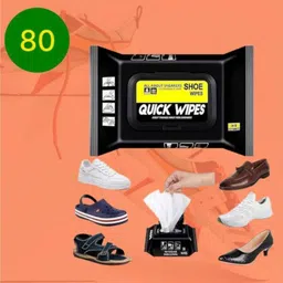 OPTOFOX Sneakers & Shoe Cleaner Kit Wipes for All Shoes (80 Wipes) Remove Dirt r464o Cleaner-picture-33