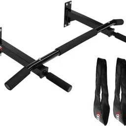 krx Wall Mounting With Solid One Piece Construction Bar + Ab Straps Chin-up Bar-picture-38