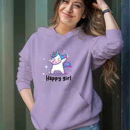 Women Full Sleeve Printed Hooded Sweatshirt-image-10
