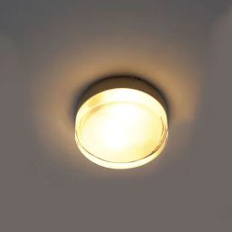 kapoor lampshades Alharo Small Round Flush Ceiling Light In Nickel Finish-picture-47