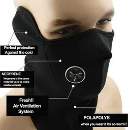 gadget deals Black Bike Face Mask for Men image 3