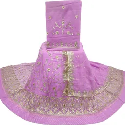 mantushti Embroidered Semi Stitched Rajasthani Poshak-picture-10