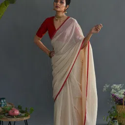 suta Self Design Handloom Pure Cotton Saree-picture-10