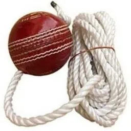 iklone NXC- Red Leather Cricket Hanging Ball For Knock Practice ,m97 Cricket Training Ball image 1