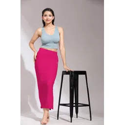 Trendmalls New.P02-Pink Lycra Blend Petticoat image 4