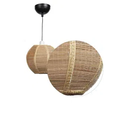tu casa Brown Natural Fiber Single Hanging Lights image 5